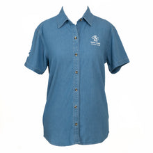 Load image into Gallery viewer, 2025 Cairns Cup Denim Short Sleeve Shirt - Ladies