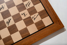 Load image into Gallery viewer, 2021 Women's US Chess Championship Autographed Wooden Chess Board