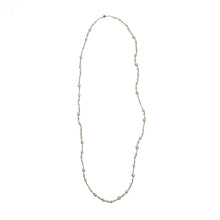 Load image into Gallery viewer, Pearl Strand designed with staggered, multi-sized pearls on a fine gold-finish framework