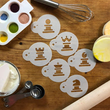 Load image into Gallery viewer, Chess Cookie Stencil Set