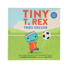 Load image into Gallery viewer, Dinosaur-loving kids from babies and toddlers through ages 4-6;
Soccer fans and young players getting started in the sport