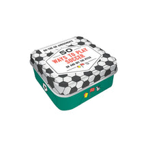 Load image into Gallery viewer, Ranging from warm-up activities to minigames, easily adapted to a range of abilities, the fifty activities in this tin will inspire hours of fun.