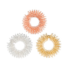 Load image into Gallery viewer, Flexible rings featuring triangular shaped points that massage and stimulate tired fingers. Improve your concentration, circulation and energy level! Set of 3.