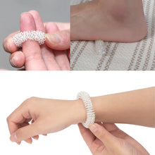 Load image into Gallery viewer, Relieve your tension with this set of 3 different sized acupressure massage rings for use on your wrist, finger, and foot. Target pressure points to eliminate stress and anxiety, improve focus and concentration.!