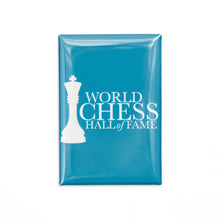 Load image into Gallery viewer, image of blue World Chess Hall of Fame Magnet