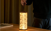 Load image into Gallery viewer, Velvet Accordion Lamp - Brown Zebra