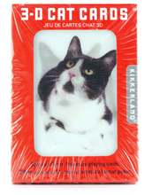 Load image into Gallery viewer, 3-D Cat Playing Cards are the purr-fect choice