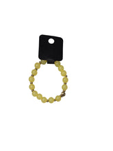 Load image into Gallery viewer, yellow beaded bracelet with gold spacers