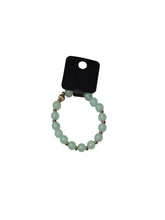 Load image into Gallery viewer, Jade beaded bracelet with gold spacers