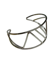 Load image into Gallery viewer, Thin Silver Geometric Cuff Bracelet