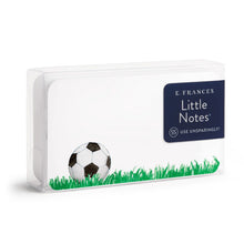 Load image into Gallery viewer, Soccer small notecards with big charm.