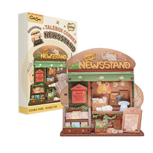 Load image into Gallery viewer, Newsstand Mini Dollhouse packaging and assembled