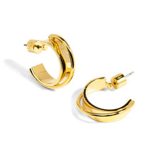 Load image into Gallery viewer, image of open huggie earrings