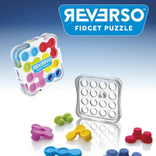 Load image into Gallery viewer, Reverso puzzle pieces are made from flexible materials, giving the game a fun, fidgety experience!