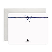 Load image into Gallery viewer, E. Frances - Navy Bow Flat Notes