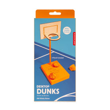 Load image into Gallery viewer, Sticky notes turn into basketballs when crumpled. Includes a pencil stand and mini basketball hoop for interactive fun.