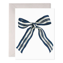 Load image into Gallery viewer, Big Navy Bow Card