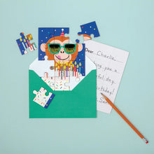 Load image into Gallery viewer, Monkey Cake Greeting Card Puzzle