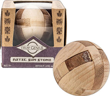 Load image into Gallery viewer, Aztec Sun Stone wooden puzzle