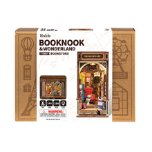 Load image into Gallery viewer, front of box for the bookstore booknook