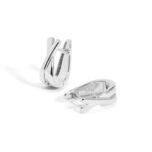 Load image into Gallery viewer, Crisscross Huggie Earrings