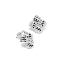 Load image into Gallery viewer, Interwoven Ridged Stud Earrings