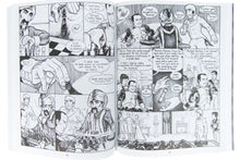 Load image into Gallery viewer, Illustrated page from 'Clockwork Game: A Graphic Novel,' showing detailed artwork of the 18th-century chess-playing machine in action.