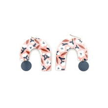 Load image into Gallery viewer, *Peach Blossom Big Arch Drop Earrings
