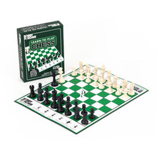 Load image into Gallery viewer, This complete chess set, with a uniquely designed board, teaches you how to set up the pieces and how each piece moves throughout the game.
