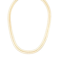 Load image into Gallery viewer, Two strand snake chain collar necklace