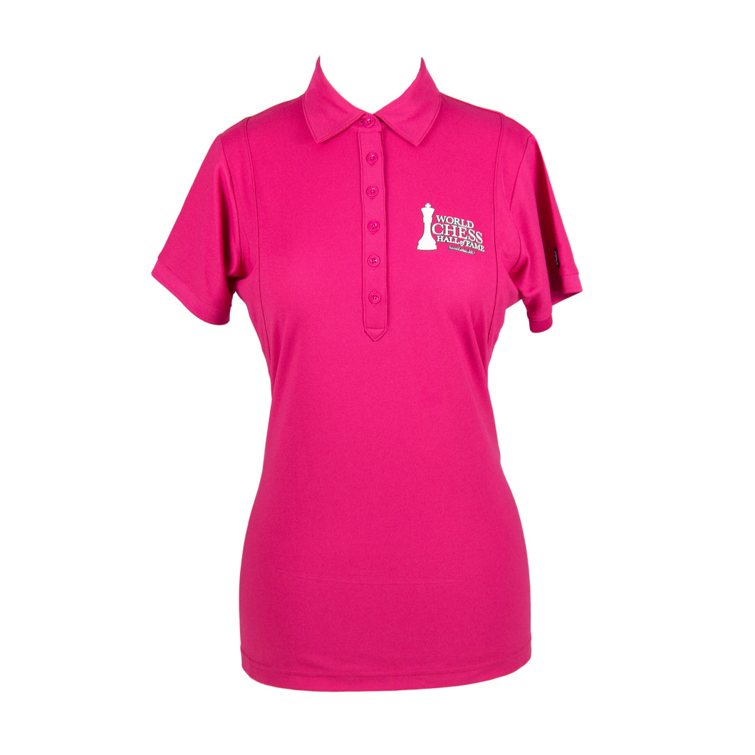 World Chess Hall of Fame Women's Pink Polo
