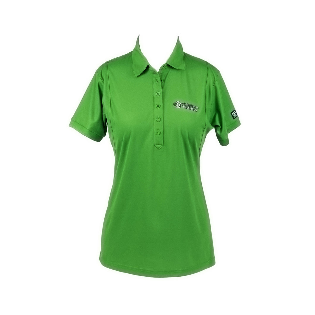 Saint Louis Chess Club Women's Green Polo