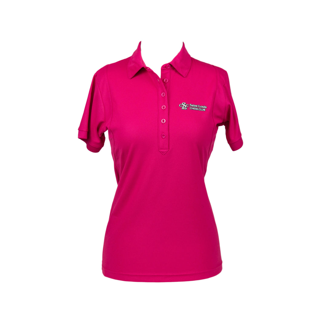 Saint Louis Chess Club Women's Pink Polo