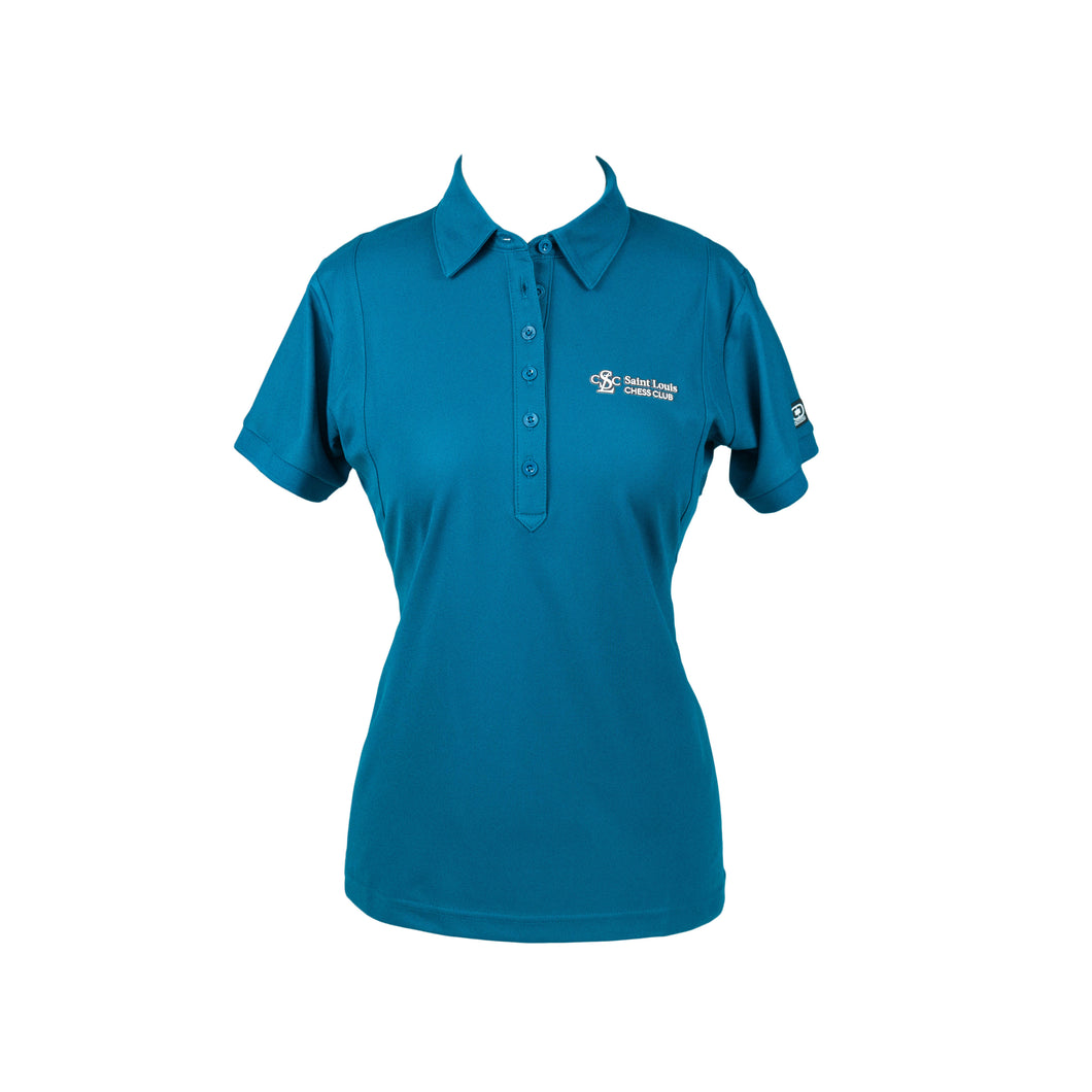 Saint Louis Chess Club Women's Spar Blue Polo