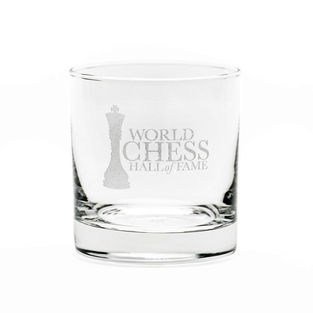 World Chess Hall of Fame Rocks Glass