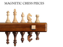 Load image into Gallery viewer, 15&quot; Magnetic Wooden Walnut Finish Folding Chess Set
