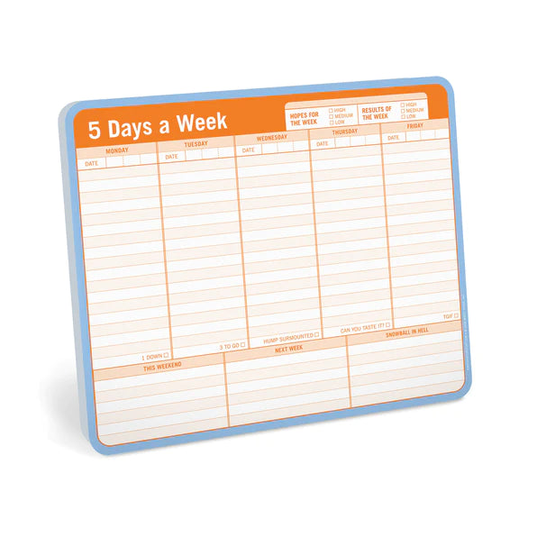 5 Days a Week Paper Mousepad