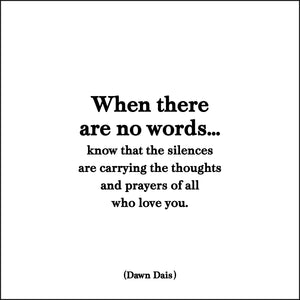 Quotable Cards - There Are No Words