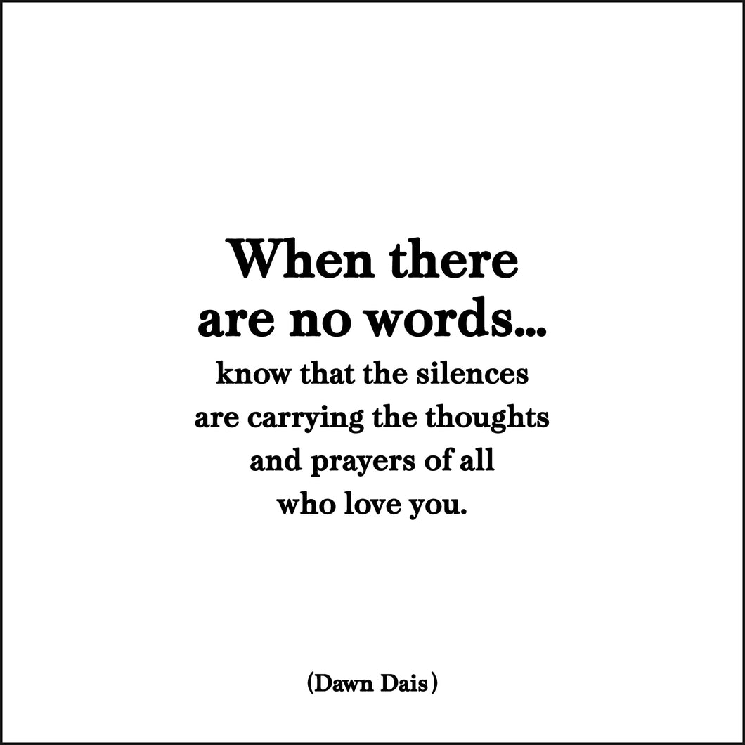Quotable Cards - There Are No Words