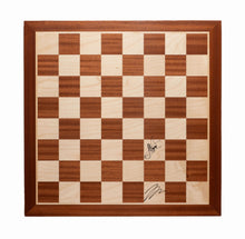 Load image into Gallery viewer, image of autographed wooden chess board
