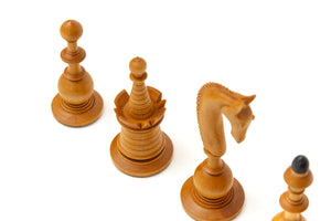 4.25" Magnificent Vintage Hand-carved Chessmen