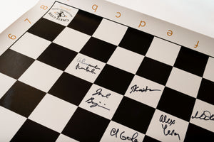 *2019 US Senior Chess Championship Autographed Vinyl Board