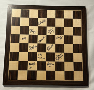 2019 Women's U.S. Chess Championship Autographed Wooden Board