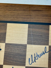 Load image into Gallery viewer, 2021 Women&#39;s U.S. Chess Championship Autographed Wooden Chess Board
