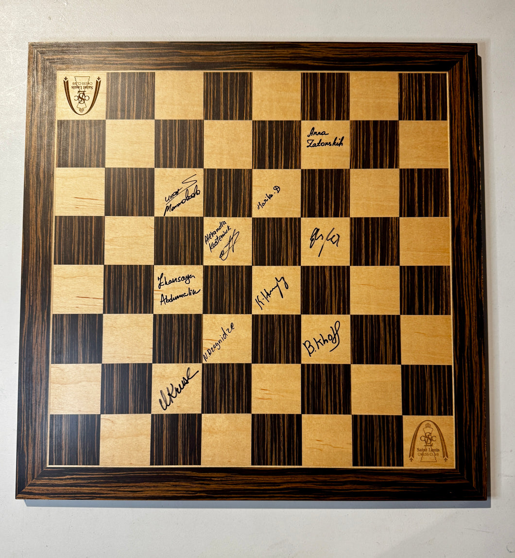 2023 Cairns Cup Autographed Wooden Board