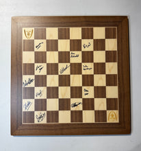 Load image into Gallery viewer, 2023 Women&#39;s U.S. Chess Championship Autographed Wooden Board
