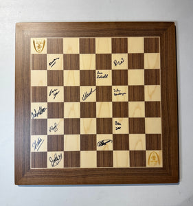 2023 Women's U.S. Chess Championship Autographed Wooden Board