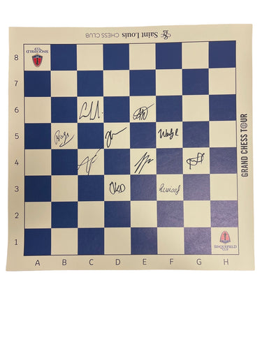 image of the 2025 Sinquefield Cup Autographed Vinyl Board