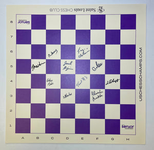 2025 US Senior Chess Championship Autographed Vinyl Board