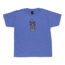 Load image into Gallery viewer, The front showcases a whimsical "Chess Cat" king in bold orange and white
